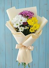 Букет цветов из:  Хризантемы #REPLACE_PRED# Фазанном