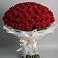 Букет 101 Красная роза Блэк Мэджик в Фазанном