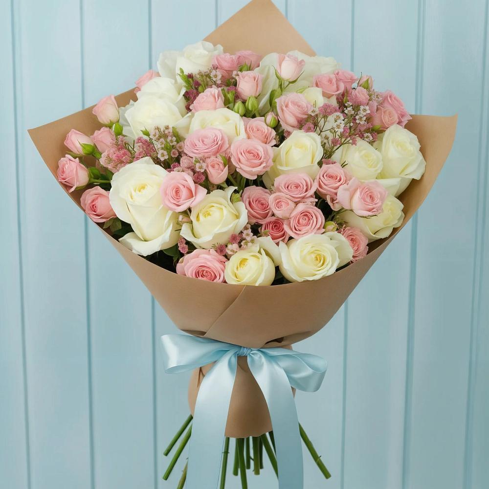 Букет цветов из: Розы в Фазанном