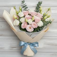 Букет цветов из:  Лизиантусы #REPLACE_PRED# Фазанном