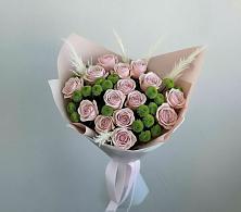 Букет цветов из:  Розы и Хризантемы в Фазанном