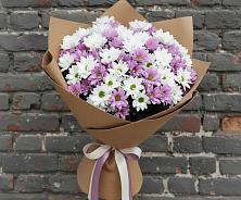 Букет цветов из:  Хризантемы #REPLACE_PRED# Фазанном