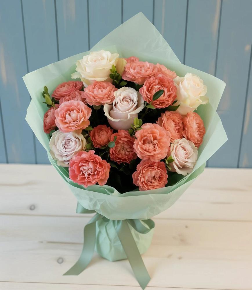 Букет цветов из: Розы в Фазанном