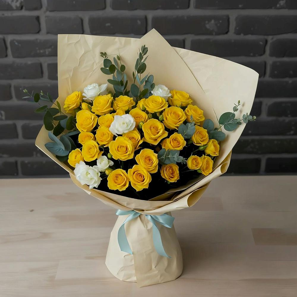 Букет цветов из: Розы в Фазанном