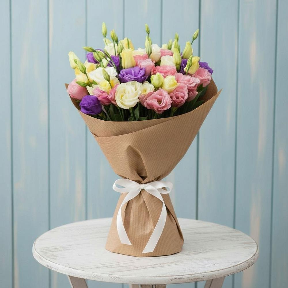 Букет цветов из: Лизиантусы в Фазанном