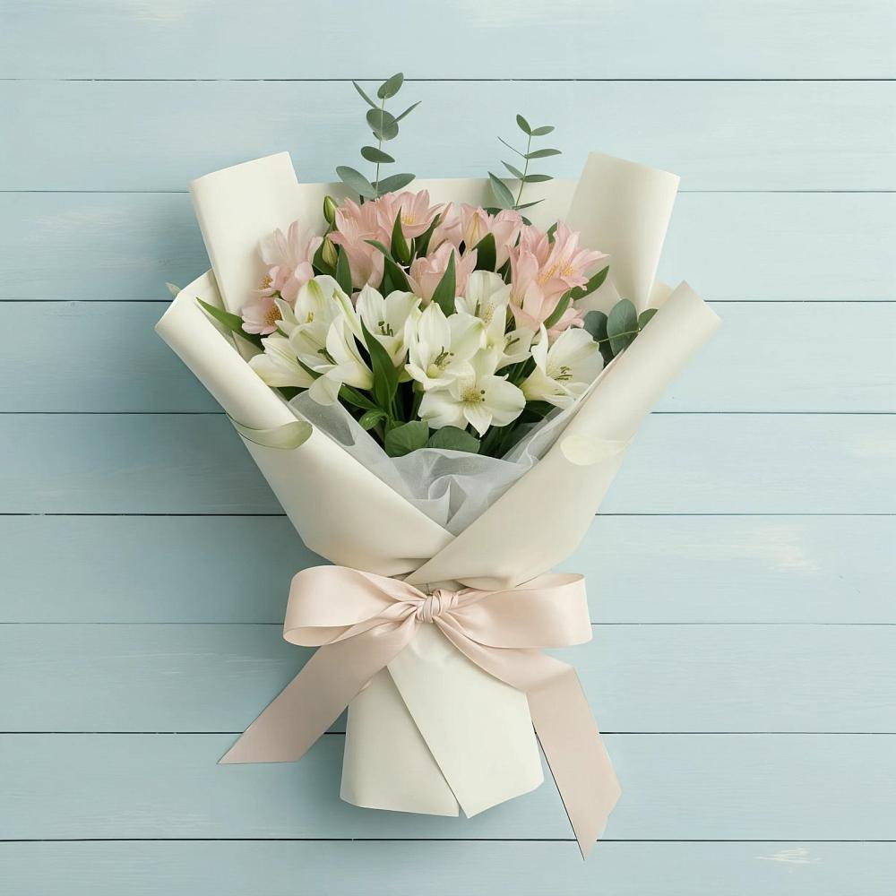 Букет цветов из: Альстромерии в Фазанном