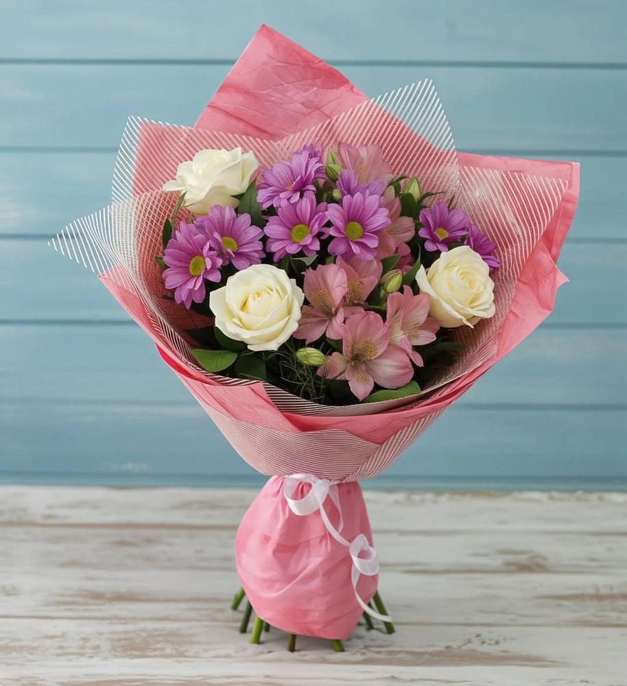 Букет цветов из: Герберы в Фазанном