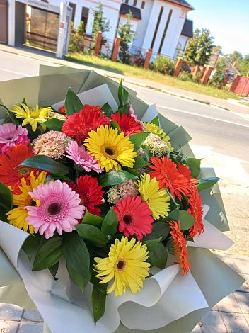 Букет цветов из: Герберы в Фазанном