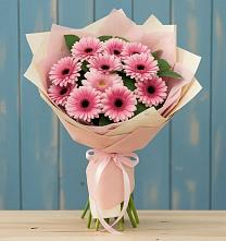 Букет цветов из:  Герберы #REPLACE_PRED# Фазанном