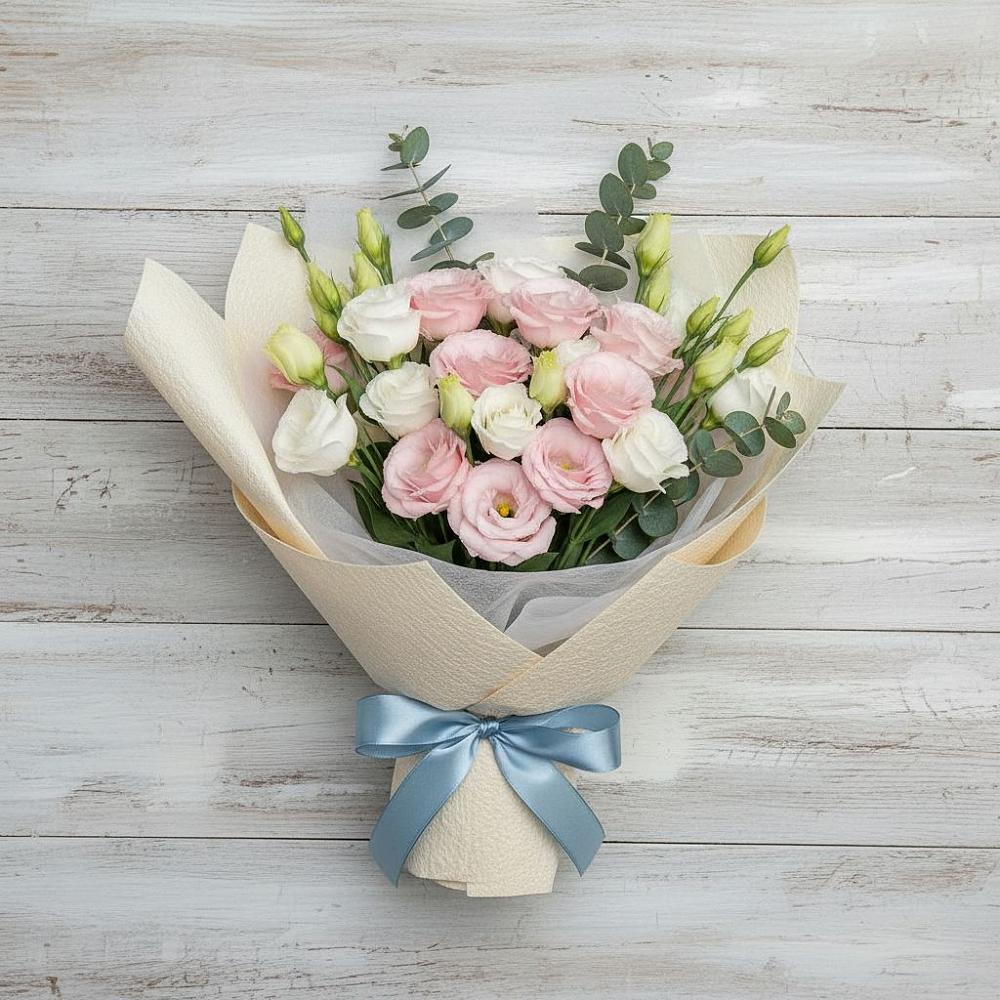 Букет цветов из: Лизиантусы в Фазанном